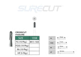 SureCut, Carbide, Crosscut Fissure Burs