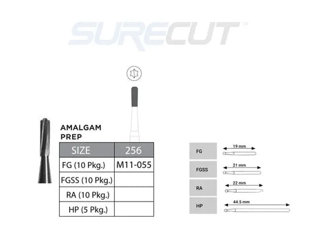 SureCut, Carbide, Amalgam Prep Burs