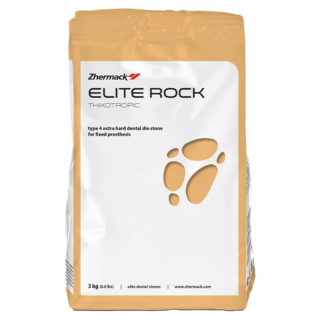 Zhermack Elite Rock Class IV Die Stone – Sandy Brown, 6.6 lb Bag | Damaged pack | Clearance