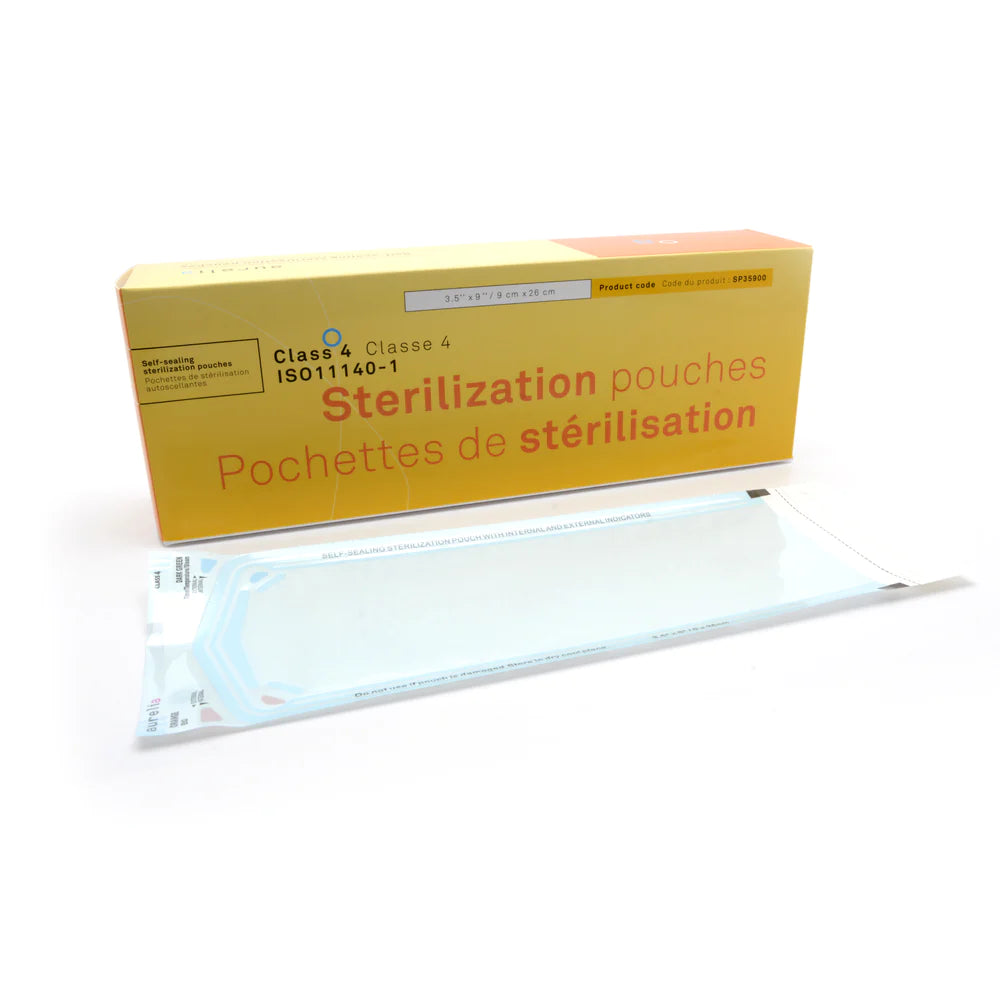 Self-Sealing Sterilization Pouches - Class 4, 200/Box for Reliable