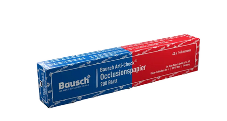 Bausch Arti-Check® Articulating Paper – Straight, Box with Booklets, 200 Strips
