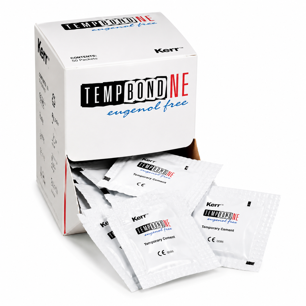 TempBondTemporary Crown and Bridge Cement, Original Unidose (2.4 g), 50/Pkg with Mixing Pad