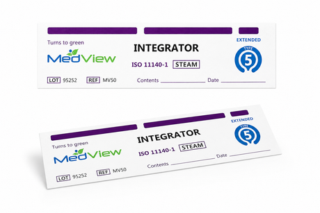 MedView Class 5 Steam Chemical Integrator Strips 200/Pk