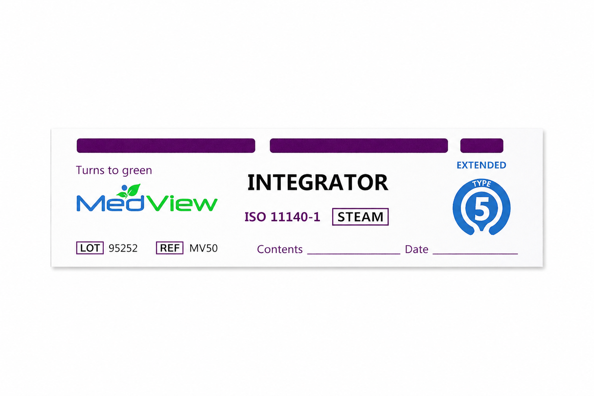 MedView Class 5 Steam Chemical Integrator Strips 200/Pk