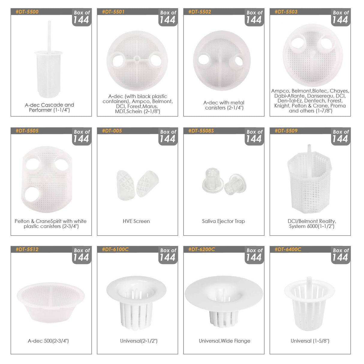 Disposable Traps-Dental Unit