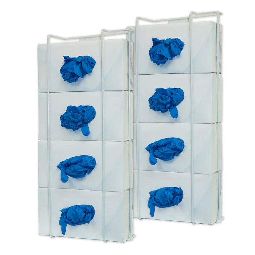 Glove Box Dispenser, Quad, Coated Wire