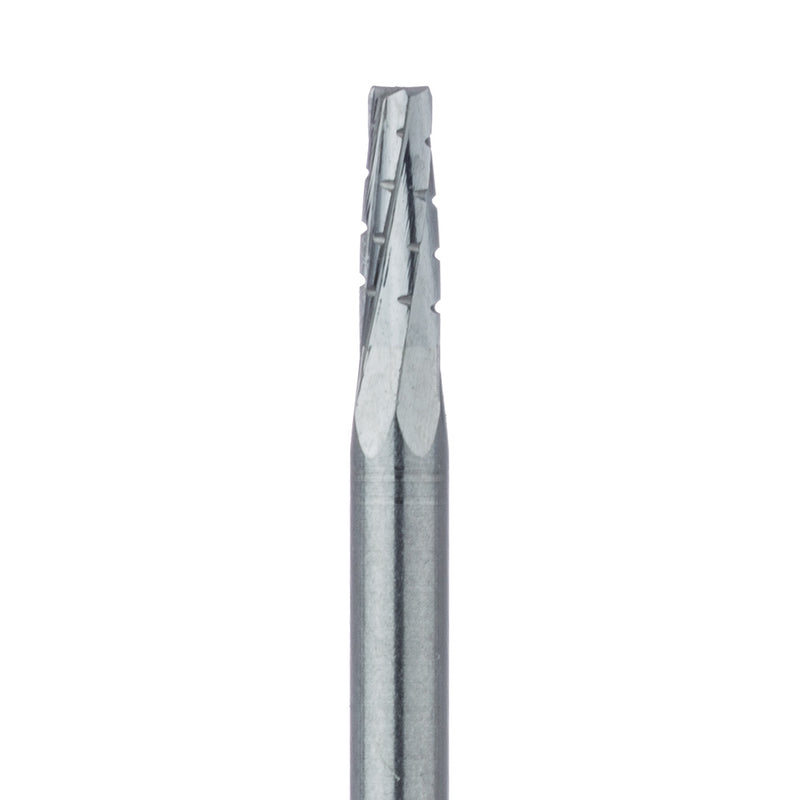 Tungsten Carbide Burs – HM33 Tapered Fissure FG XL, 25 mm Shank Length, 5/Pkg