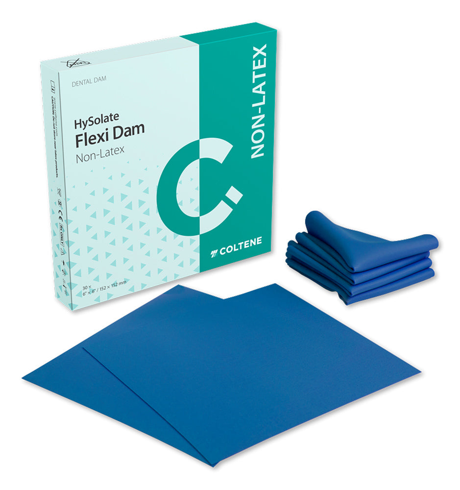 HySolate Non-Latex Flexi Dam – Blue, 30/Pkg