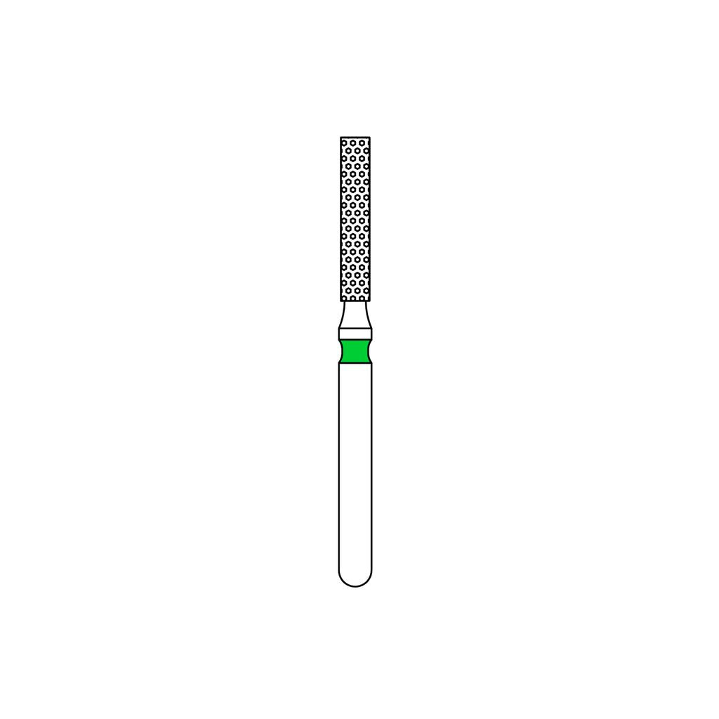 Priva Rotary Diamond Burs - Flat End Cylinder - 5/Pk