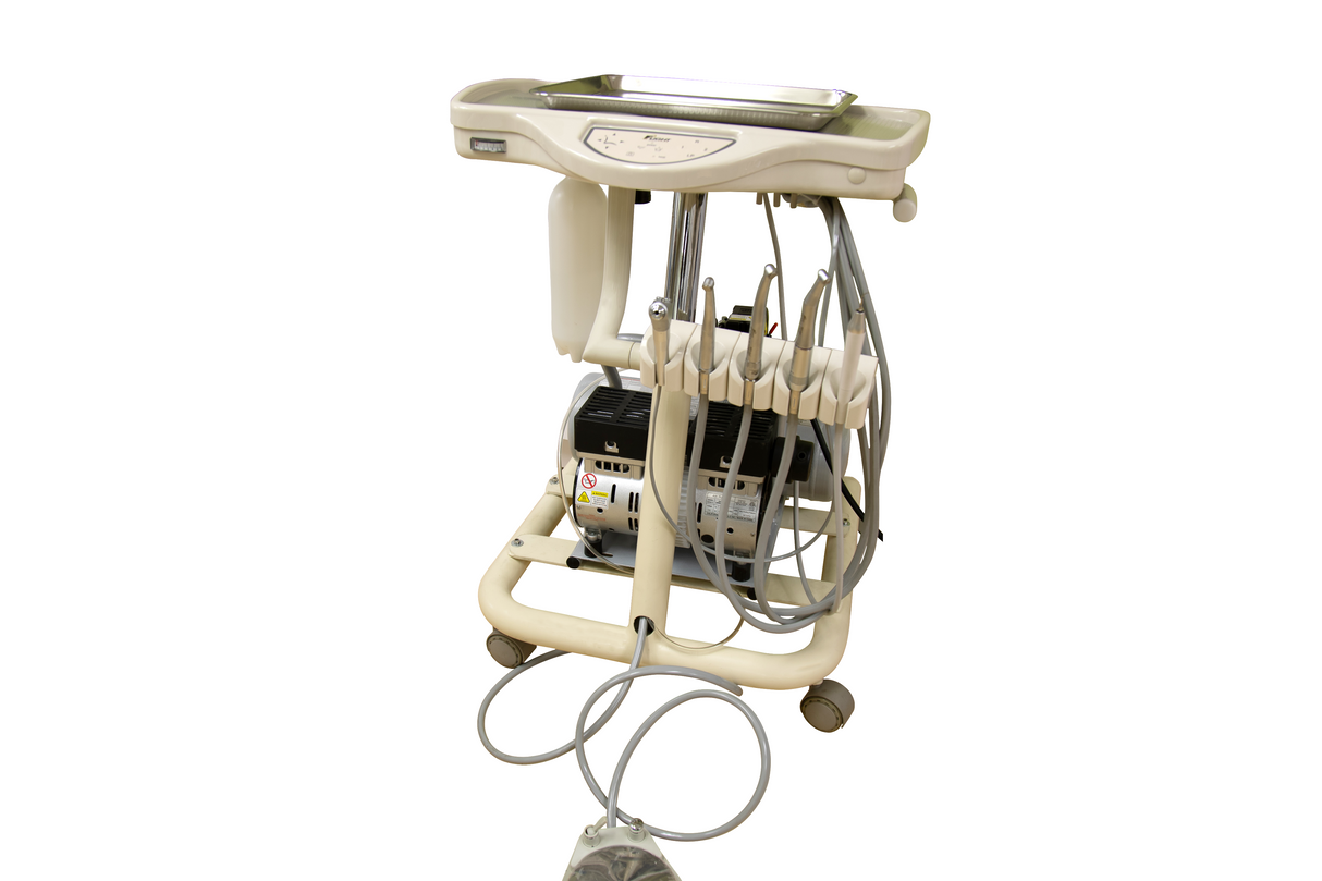 A-Series Doctors Cart with TRAD-2001 and Integrated Compressor with Air Venturi  Vacuum Package
