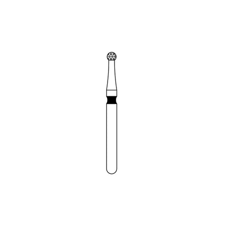 Priva Rotary Diamond Burs - Round - 5/Pk
