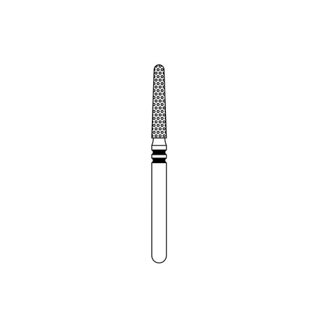 Two Striper® EURO Diamond Burs 5/Pk - Round-End Taper