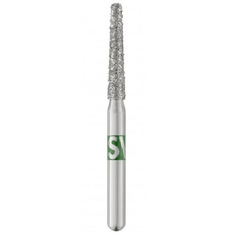 Sterile Piranha Modified Flat End Taper Diamond Bur shorter than shot shank - 25/Roll