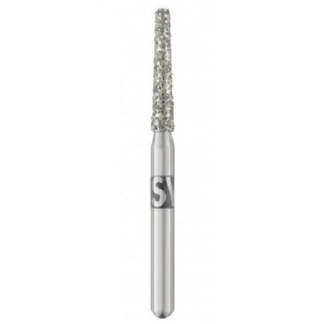 Piranha® Single Patient Use Diamonds – Modified Flat End Taper FG Short Shank 25/Pkg