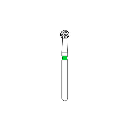 Priva Rotary Diamond Burs - Round - 5/Pk