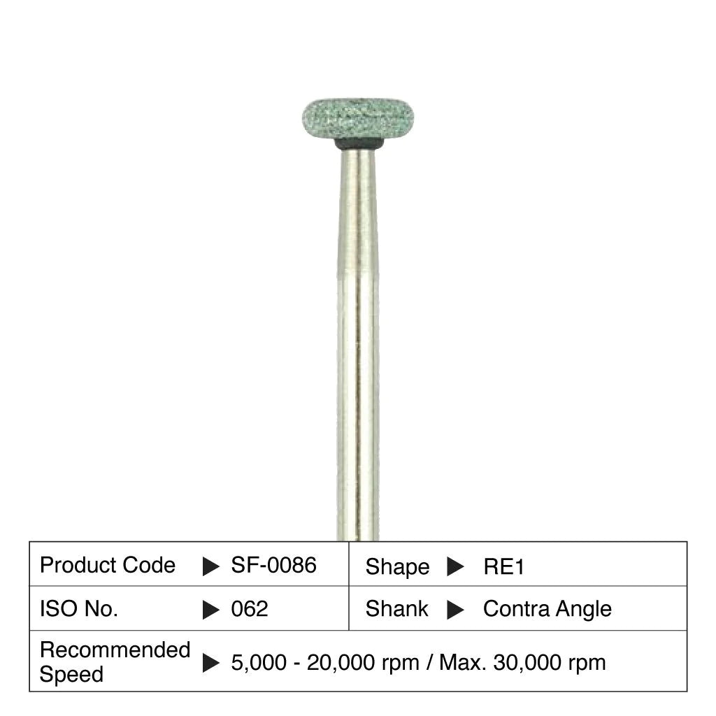 Dura Green Stones RA – 12/Pk for Precision Dental Grinding and
