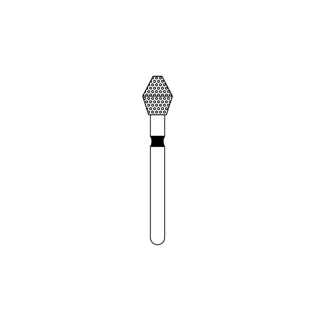 Priva Rotary Diamond Burs - Barrel - 5/Pk