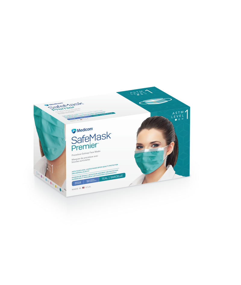SafeMask® Premier™ Earloop Mask - Level 1