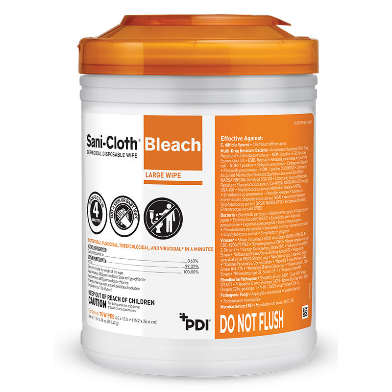 Sani-Cloth Bleach Germicidal Disposable Wipe – Effective