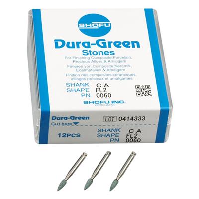 Dura Green Stones RA – 12/Pk for Precision Dental Grinding and