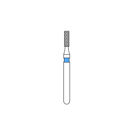 Priva Rotary Diamond Burs - Flat End Cylinder - 5/Pk