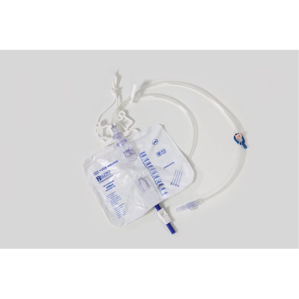 Drainage Bag, with Anti-Reflux Valve, Latex-Free