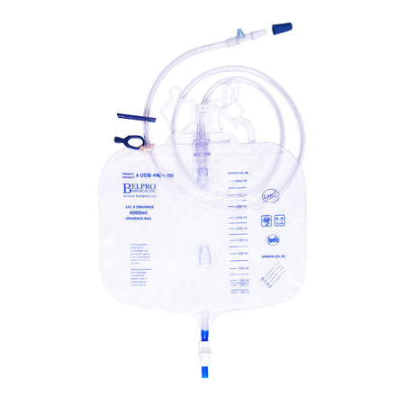 Drainage Bag, with Anti-Reflux Valve, Latex-Free