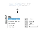 SureCut, Carbide, Pear Burs