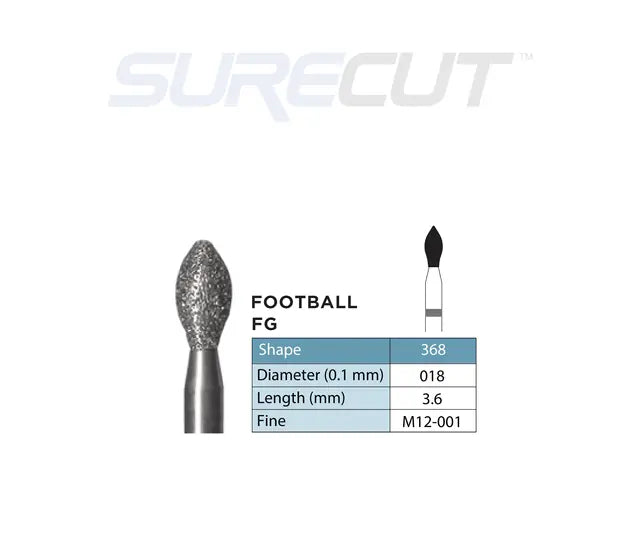 SureCut, Diamond Burs FG - 10/Pk