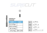 SureCut, Carbide, Crosscut Fissure Burs
