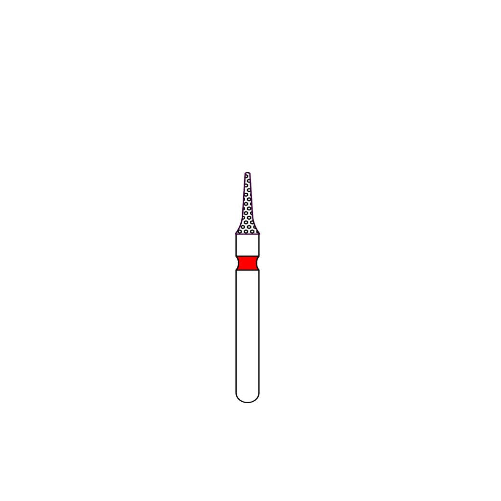 Priva Rotary Diamond Burs -  Interproximal - 392-016F - Fine red - 5/Pk