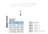SureCut, Carbide, Crosscut Fissure Burs