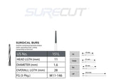 SureCut, Carbide, Surgical Sectioning Bur - FG 5/Pk
