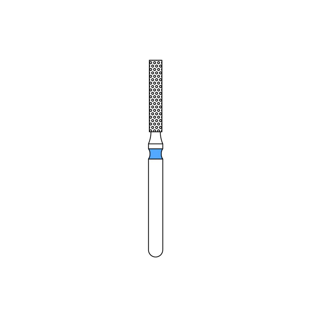 Priva Rotary Diamond Burs - Flat End Cylinder - 5/Pk