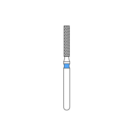Priva Rotary Diamond Burs - Flat End Cylinder - 5/Pk