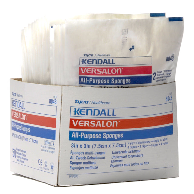 Versalon Nonwoven All-Purpose Sponges – 3" x 3", 4 Ply, Sterile