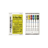 K-Flex Files Color Coded Plastic Handle, 6/Pkg