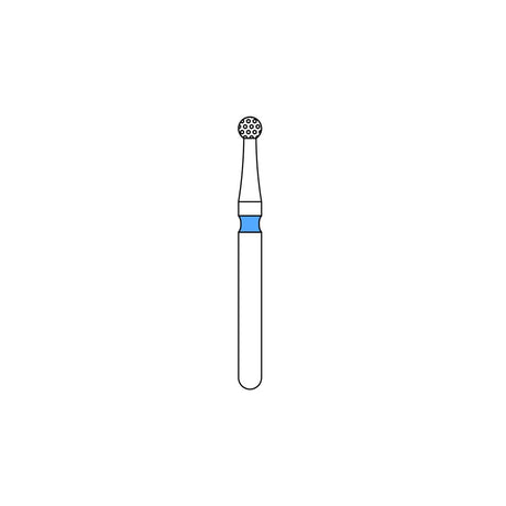 Priva Rotary Diamond Burs - Round - 5/Pk