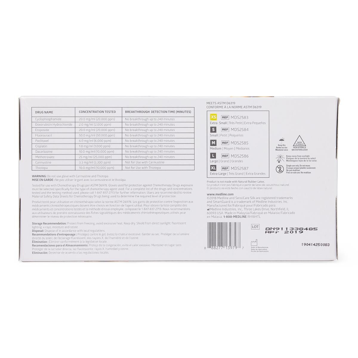 SensiCare Silk Powder-Free Nitrile Exam Glove - 250/Bx