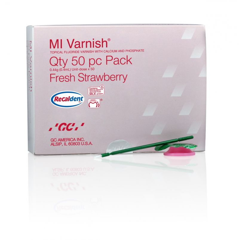 MI Varnish™ 5% Sodium Fluoride with Recaldent™ – 0.5 ml Unit Dose Packages, 50/Pkg