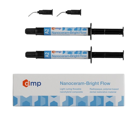 Nanoceram Bright Flowable - LC Universal Flowable Composite - Bleach Extra 2g Syringe | EXP - 09/2026 | Clearance