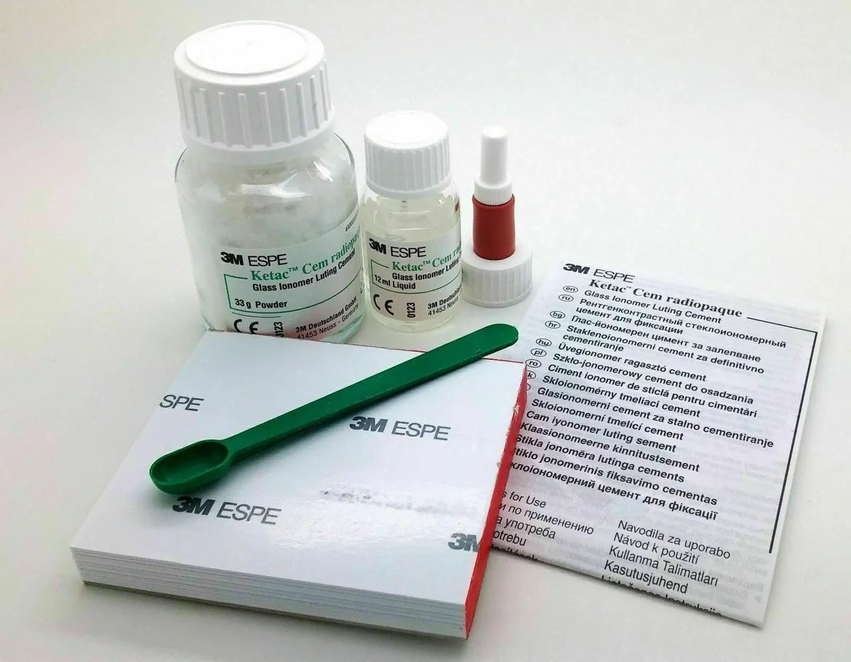 Ketac-Cem Radiopaque Permanent Glass Ionomer Luting Cement – Reliable ...