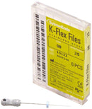 K-Flex Files Color Coded Plastic Handle, 6/Pkg