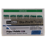 Dia-Pro W Gold Paper Points - Spill Proof 100/box