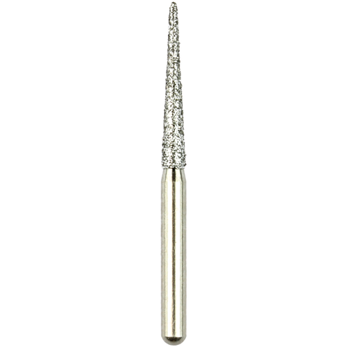 Robot® Point Diamond Burs – FG Medium White Cone Round End