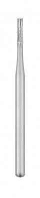 Carbide Burs – FG Surgical Length, Straight Fissure Cross Cut, 5/Pkg