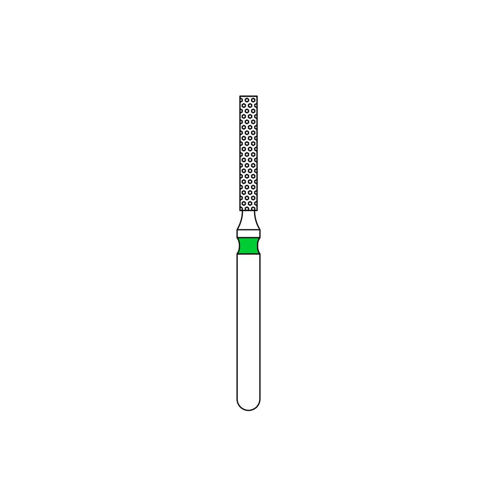 Priva Rotary Diamond Burs - Flat End Cylinder - 5/Pk