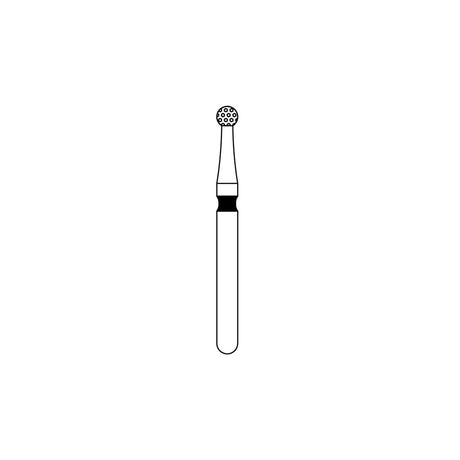 Priva Rotary Diamond Burs - Round - 5/Pk