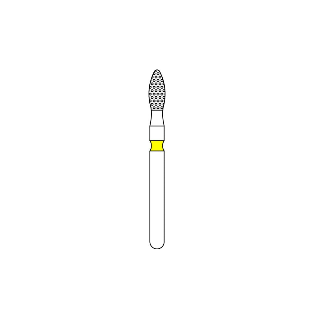 Priva Rotary Diamond Burs - Football - 5/Pk