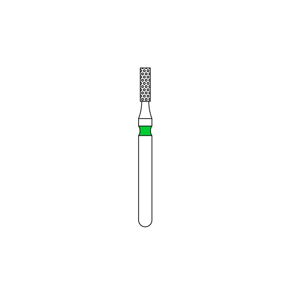 Priva Rotary Diamond Burs - Flat End Cylinder - 5/Pk